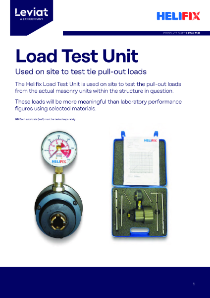 4987 Helifix Data Sheet Load Test Unit