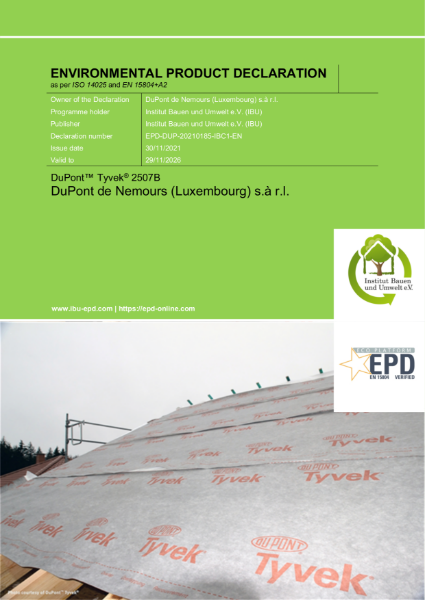 EPD - DuPont™ Tyvek® 2507B