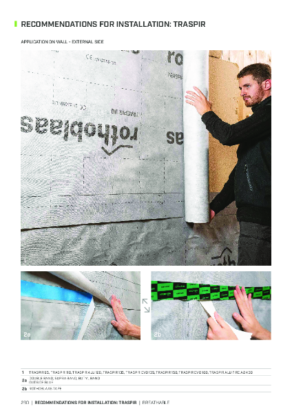 Traspir - Recommendations for Installation