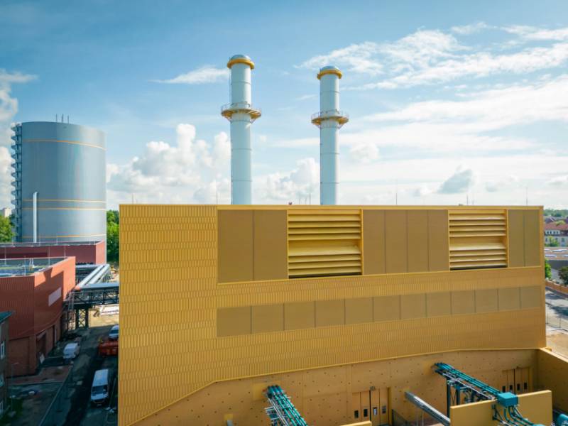 CS Rain Defence Louvres at Leipzig Combined Heat and Power Plant