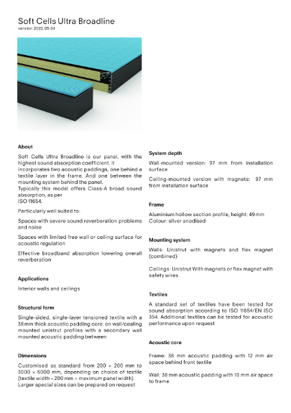 Soft Cells Ultra Broadline