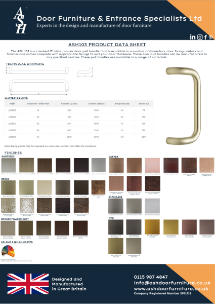 Ash 103 Product Data Sheet