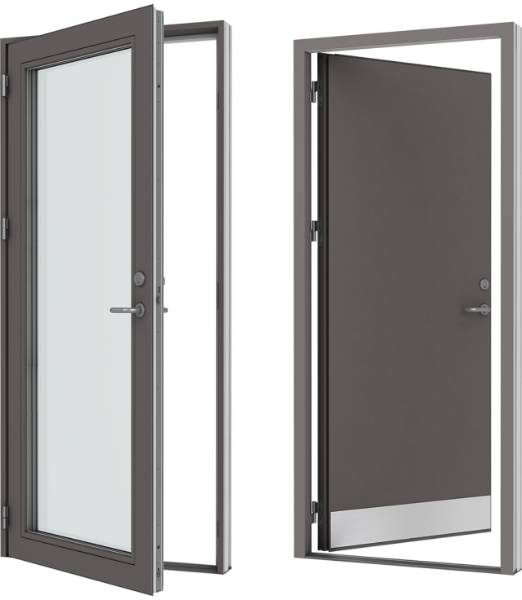 VELFAC Ribo wood/aluminium entrance doors