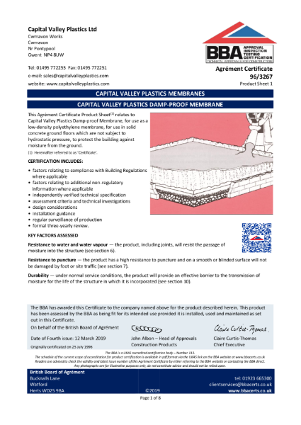 Capital Damp-Proof Membrane BBA 