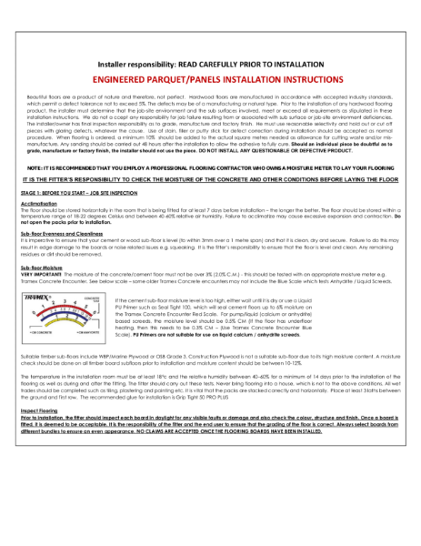 Whiteriver Versailles Panel Installation Instructions