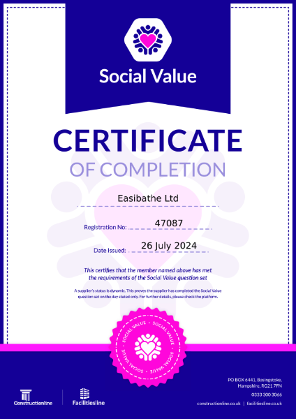 Social Value Certificate - Constructionline