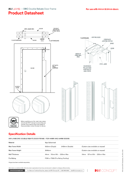 INVI-Jamb-DRC-Datasheet