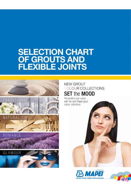 Grouts and Sealant Selection Chart