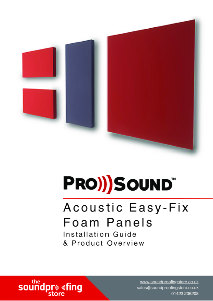 ProSound Acoustic Easy-Fix Panels Brochure