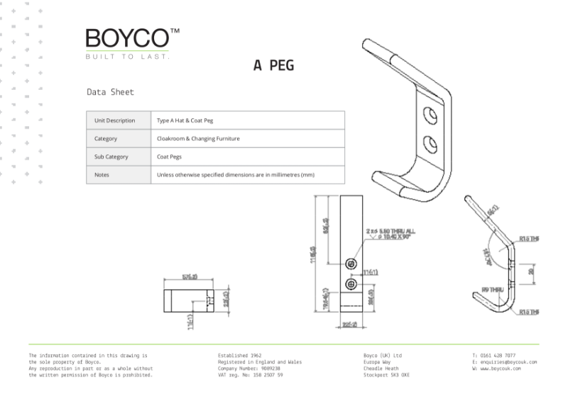 A-Peg data sheet