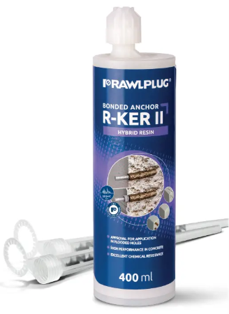 Rawlplug®  KER-II Styrene-Free Vinylester Resin - Hybrid Bonded Chemical Resin