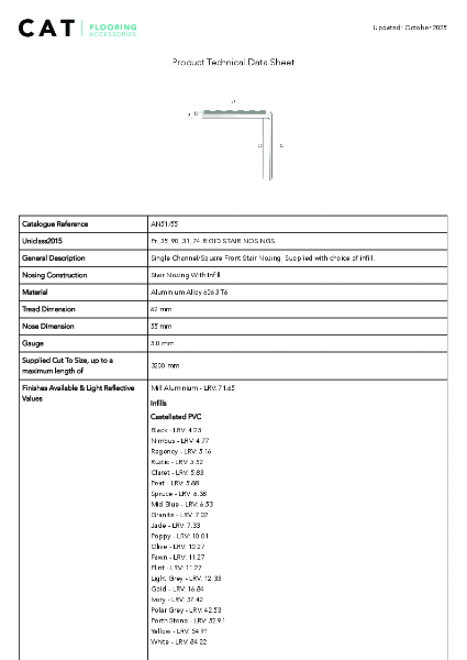 AN51/55 Mill Aluminium Technical Datasheet