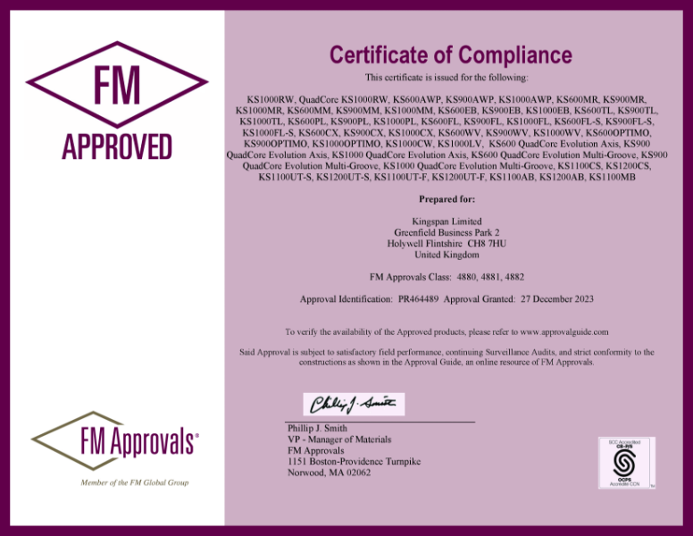 LPCB Certificate of Product Approval - 260F