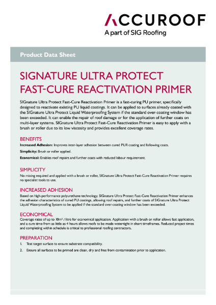 SIGnature Ultra Protect Fast Cure Reactivation Primer