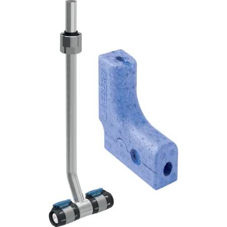 Geberit Flowfit Metal Pipe Connector T-Piece With Union Connector For Euro Cone