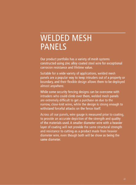 Welded Mesh Fencing