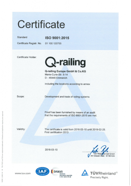 ISO 9001:2015 Certificate