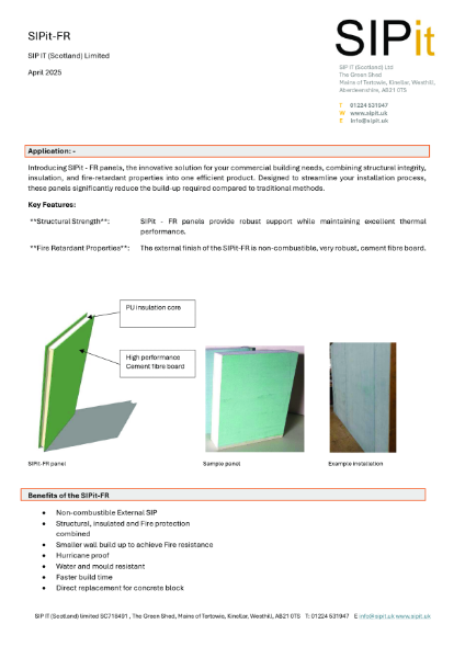 Fire panel - SIPit-FR