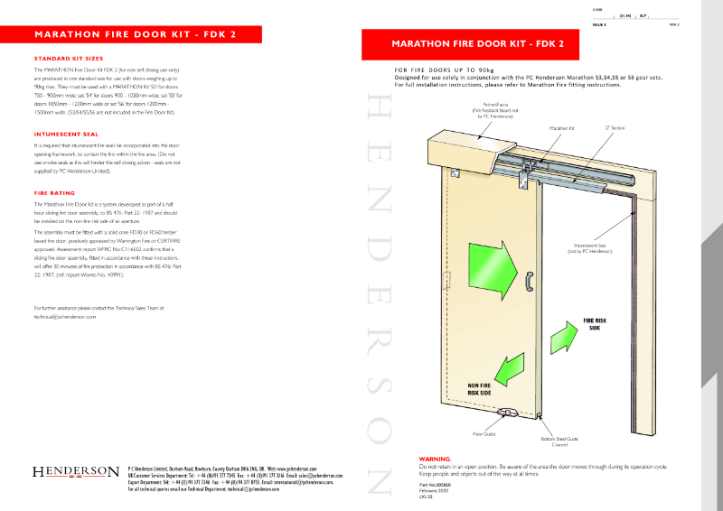 Marathon FDK2 Fitting Instructions