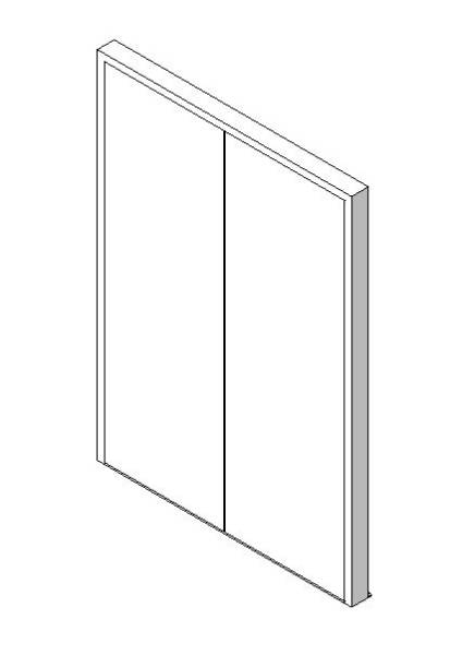 External Double Door, Blank Leaf