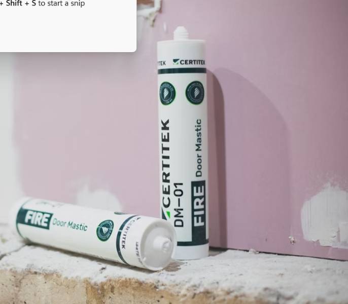 Certitek DM-01 Intumescent and Acoustic Acrylic Sealant