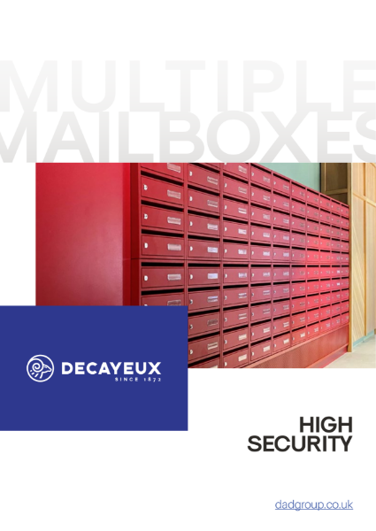 MULTIPLE MAILBOXES - HIGH SECURITY