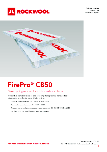 FirePro® CB50 -  Product Data Sheet