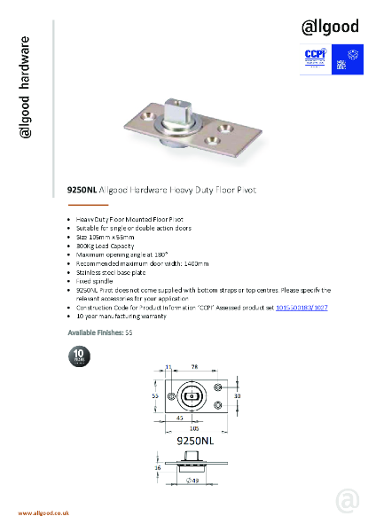 9250NL-Datasheet Iss03