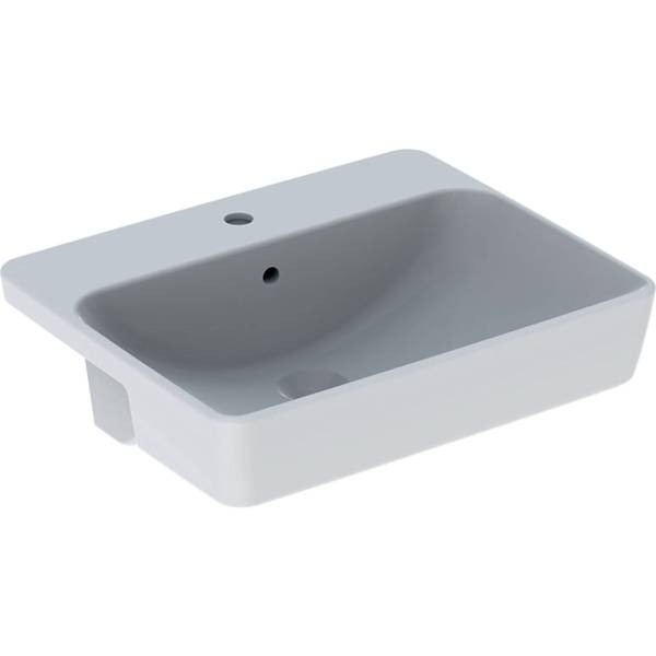 VariForm semirecessed washbasin, rectangular