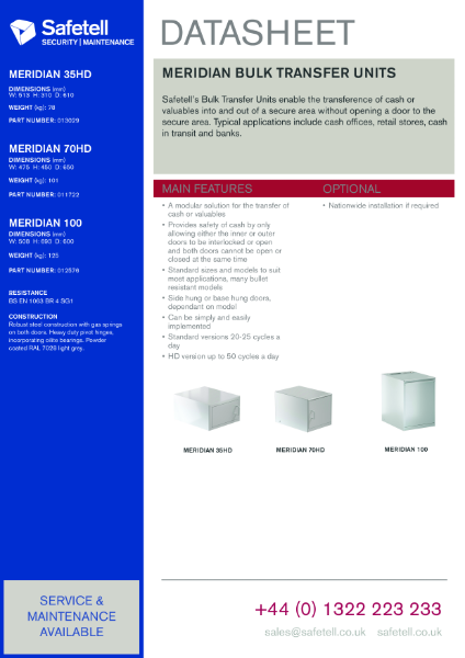 Meridian Bulk Transfer Units