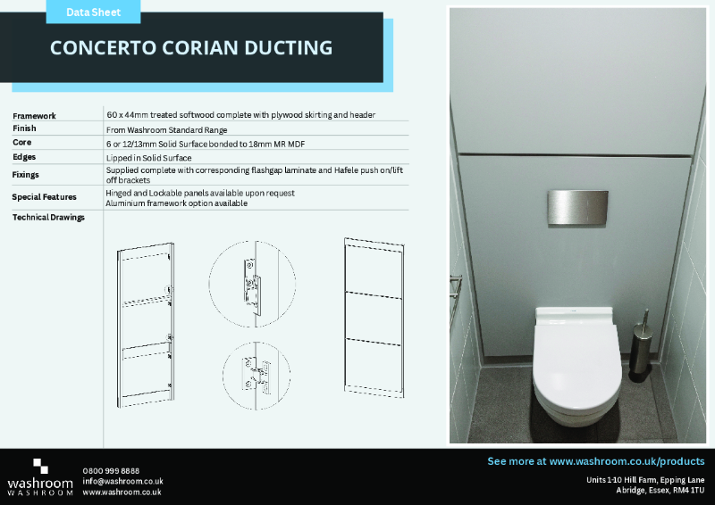 Concerto Corian Ducting
