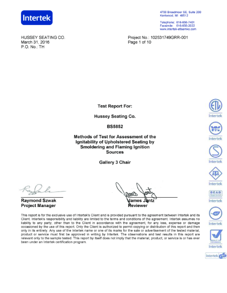 Gallery 3 Fire Certificate