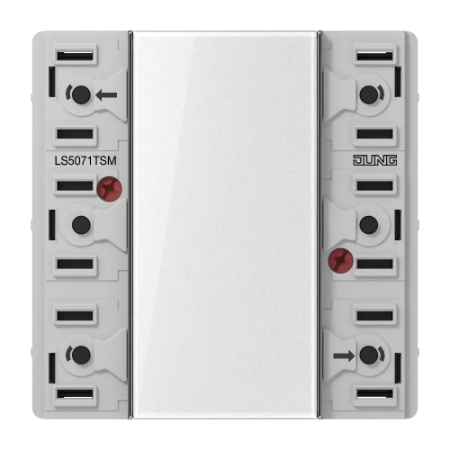 KNX - KNX Standard Push-button Module, 2-gang, F50, LS Range LS 5072 TSM