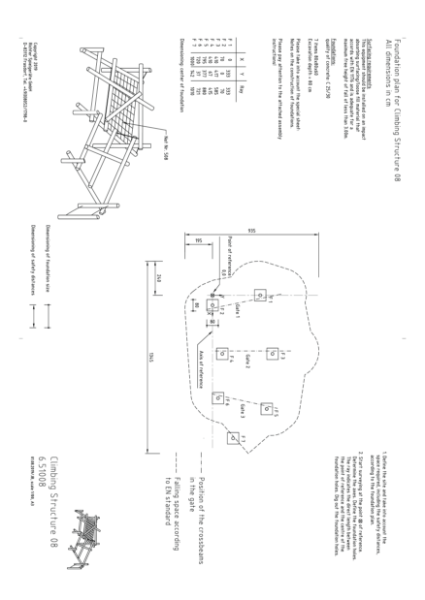 Timberplay Climbing Frames - Climbing Structure 08 - Foundations Instructions