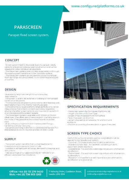 Parascreen Data Sheet