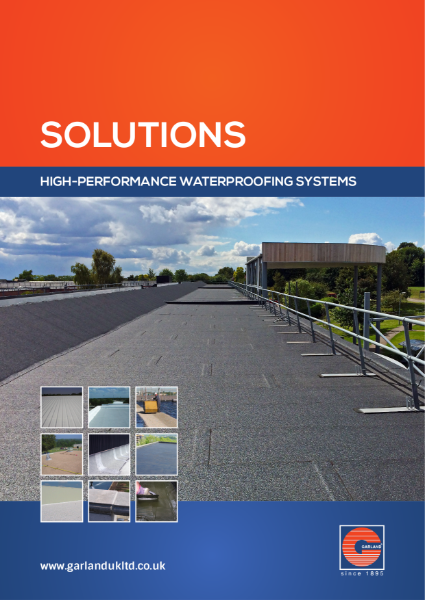 Garland - High Performance Waterproofing Solutions for Modified Bitumen, Cold Applied Liquid Coatings, Maintenance Products and Metal Cladding & Standing Seam