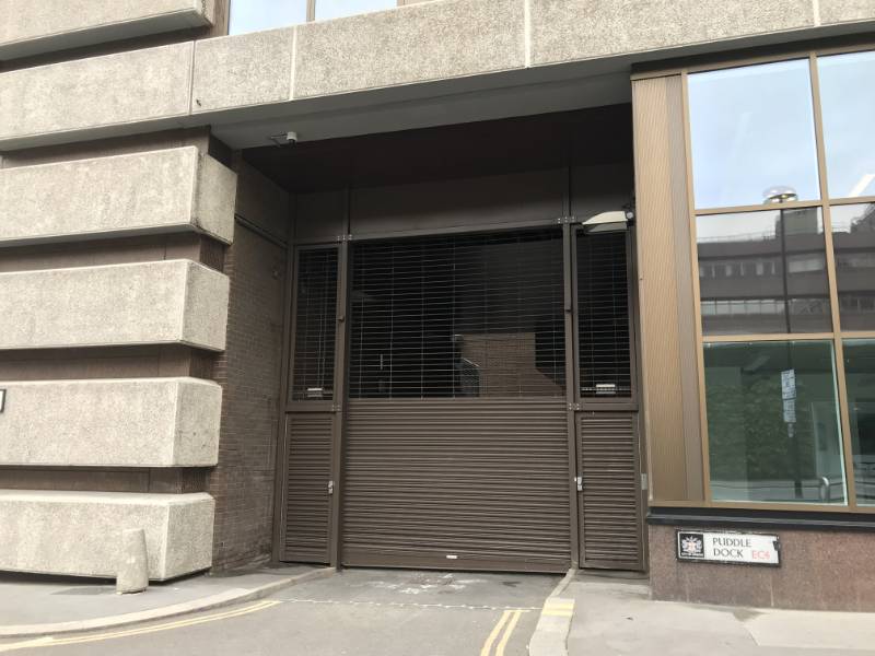 Special grille / shutter provided by Bolton Gate for refurbished building in London.