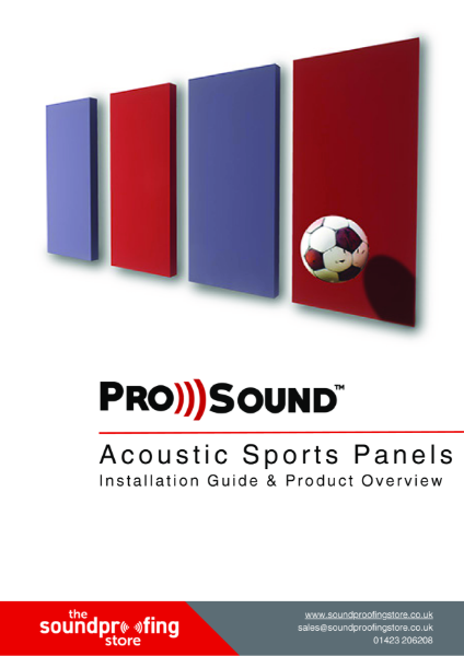 ProSound Acoustic Sports Panels Product Brochure