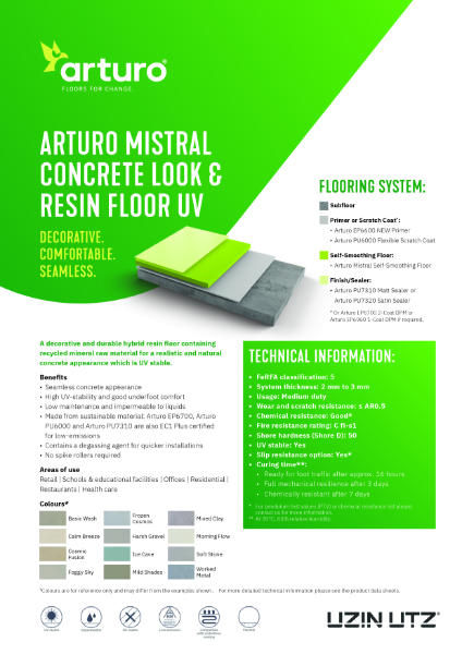 Arturo Mistral Concrete Look & Resin Floor UV