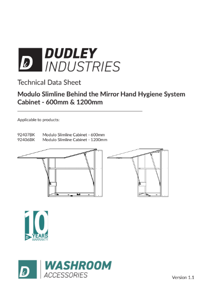 Modulo Slimline Technical Data Sheet - Cabinet