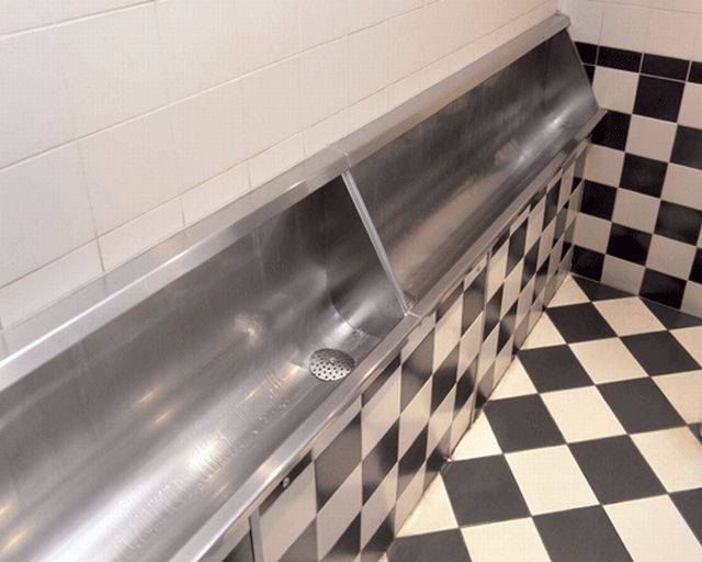 V301 Wall Mounted Trough Urinal - Stainless Steel Urinals
