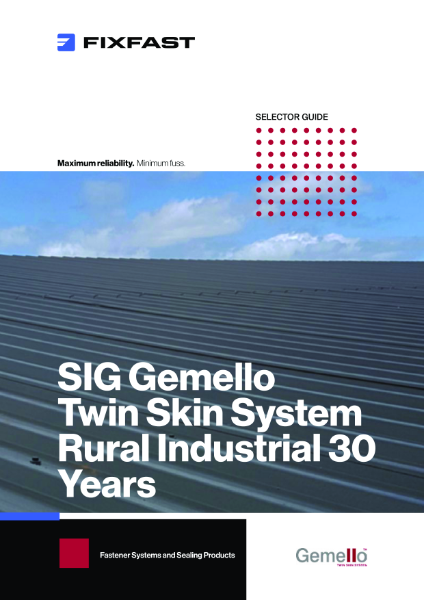 SIG Gemello Twin Skin System Rural Industrial 30 years