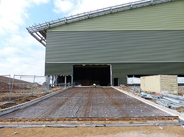 Heat Mat ramp heating system installed at the Waste Recycling Group's Greatmoor Energy from Waste Facility, Buckinghamshire