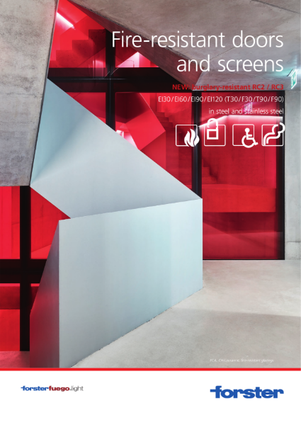 Forster Fuego Light - Fire-resistant doors and screens