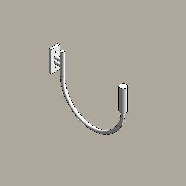 Steel street lighting brackets - curved arm 