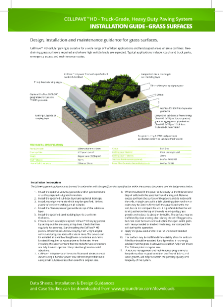 CellPave HD - Install Guide (Grass) Rev 2.0