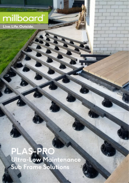 Millboard Composite Decking Plas Pro recycled plastic subframe