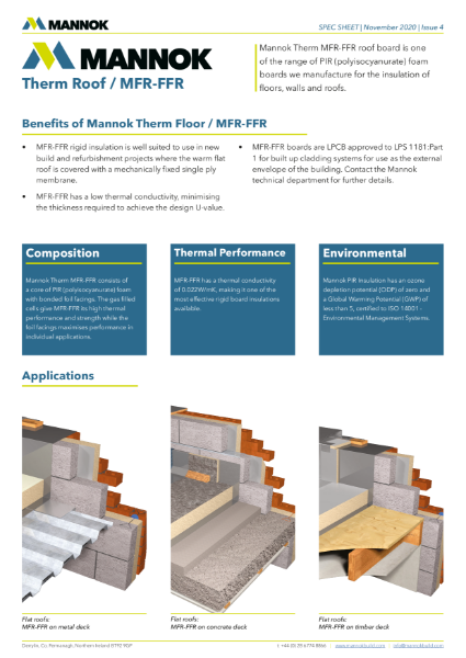 Mannok Therm Roof - MFR-FFR