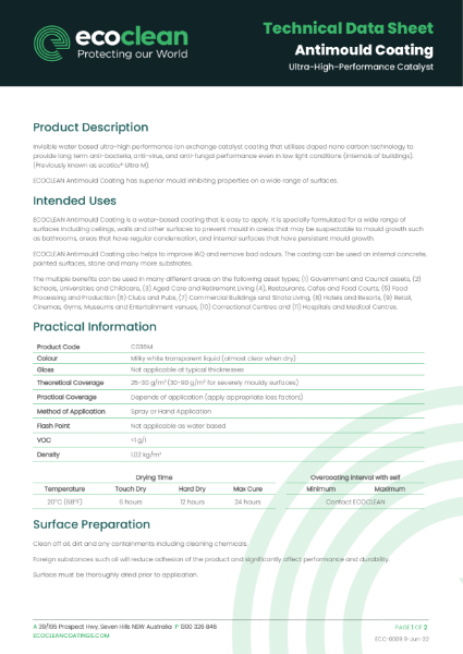 TDS - Antimould Coating