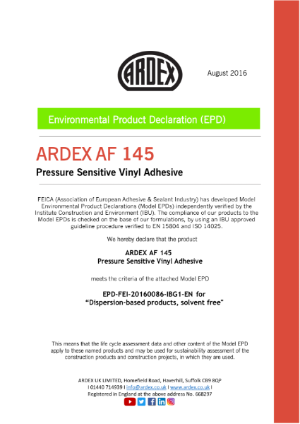 ARDEX AF 145 EPD